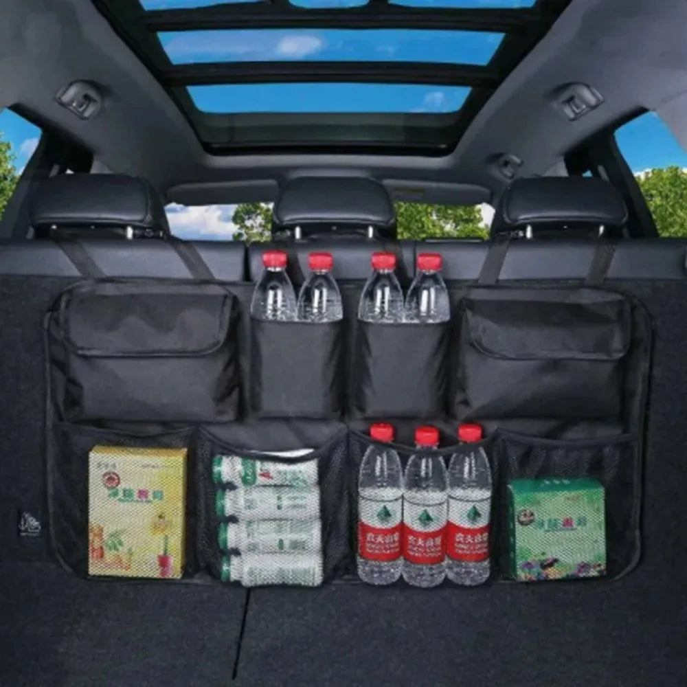 Versatile Oxford Cloth Car Trunk Storage Bag Rear Seat Back Hanging Vehicle Organizer Box for Automobile Interior