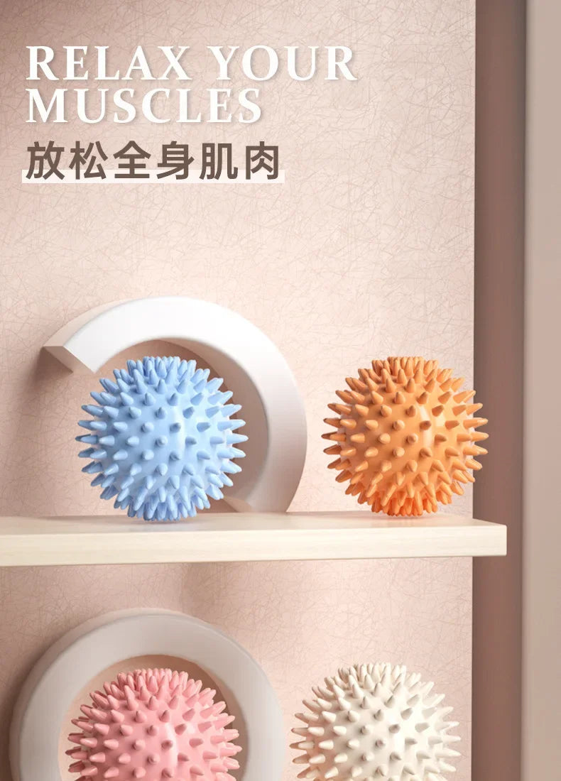 Hedgehog Massage Ball Yoga Fascia Ball Sports Fitness Muscle Relaxation Massage Stick Shoulder Neck Leg Sole Meridian Ball