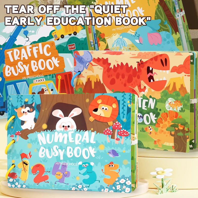 Montessori Baby Busy book My First Quiet Book Paste Early Learning Education Toy Children Toy Matching Game for Babies Image principale du produit
