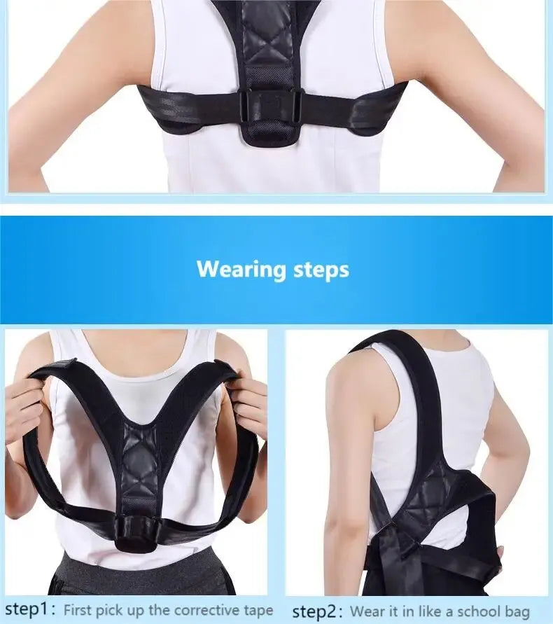 Back Posture Correction Belt Hunchback Prevention Correction of Sitting Posture Unisex Breathable Body ShapingJUI