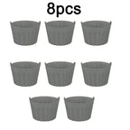 2/4/8Pcs Ramekins For Air Fryer Silicone Large Muffin Cases Nonstick Egg Poacher Silicone Mould Bakeware Easy Release Baking