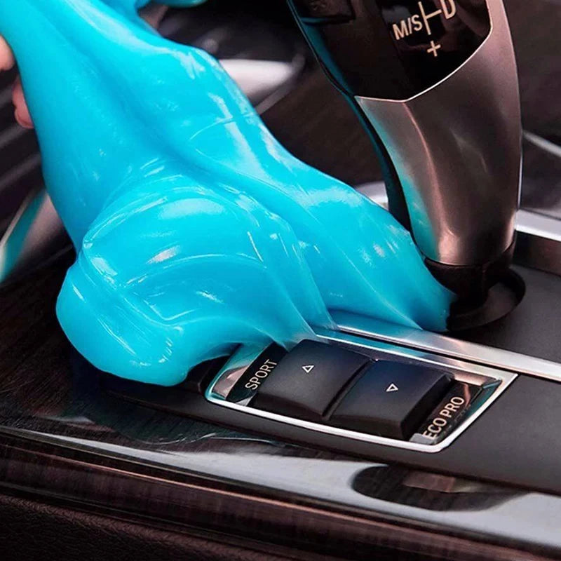 Biodegradable Auto Detailing Slime for Air Vent Console Eco-Friendly Deep Cleaning Gel for Electronics Home Office