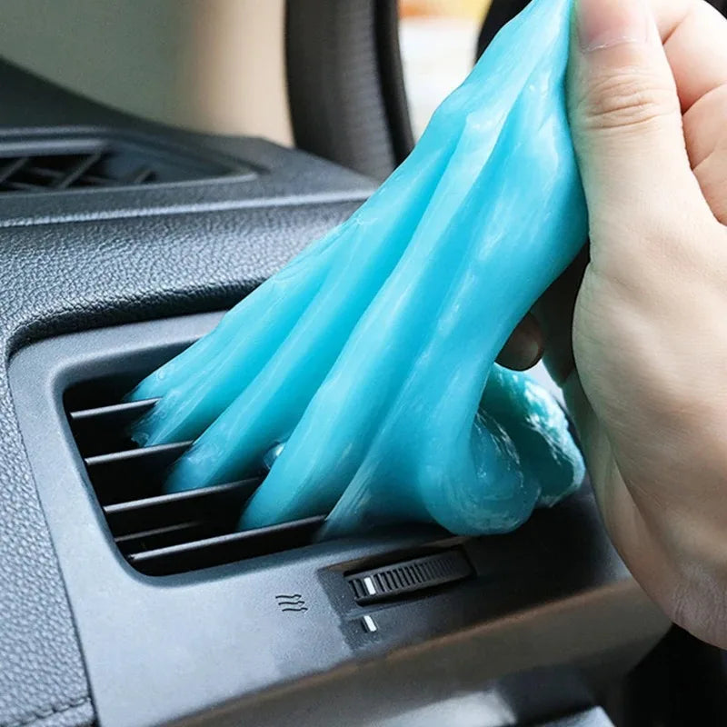 Biodegradable Auto Detailing Slime for Air Vent Console Eco-Friendly Deep Cleaning Gel for Electronics Home Office