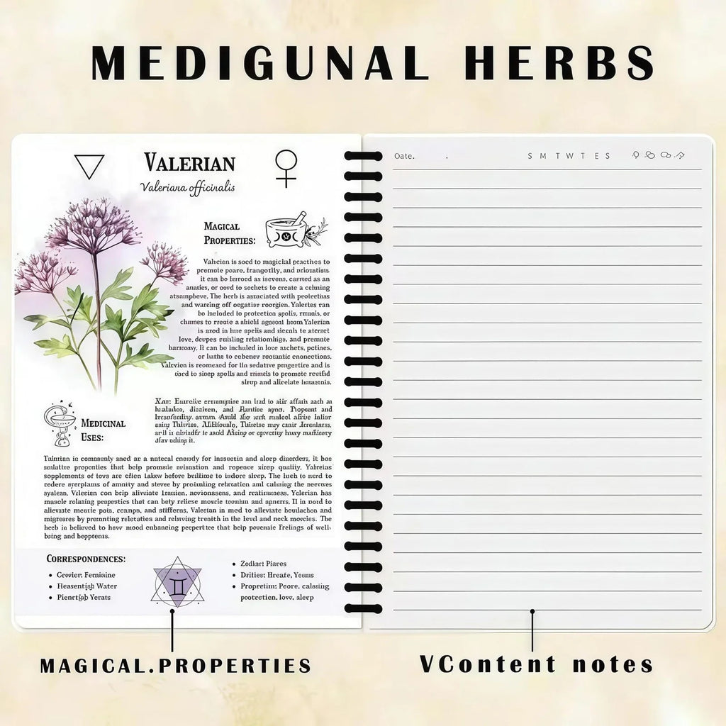 Step-by-Step Herbal Recipe Book for Natural Healing: Heart Health & Focus Guide. Spiral Bound Wellness Book, Healthy Gift