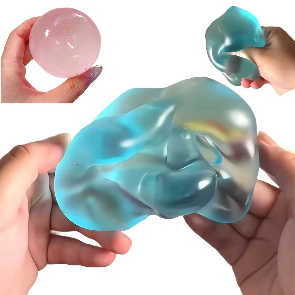 Blue Maltose Squishy Toys Anti Stress Sensory Fidgets Toy Soft Simulated Transparent Blue Maltose Slow-rebound Decompression Toy Image principale du produit