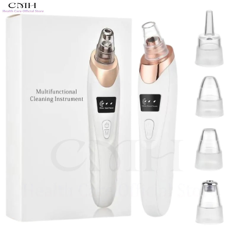 CMH Blackhead Remover Vacuum Pore Cleaner Multi Suction Heads Adjustable Suction USB Rechargeable Deep Cleansing Skin Tool Gifts Imagen secundaria del producto