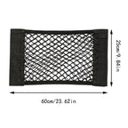 Car Rear Seat Storage Organizer Mesh Adjustable Elastic Straps Anti-Slip Net for SUV Sedan Vehicle Interior Organization Tools