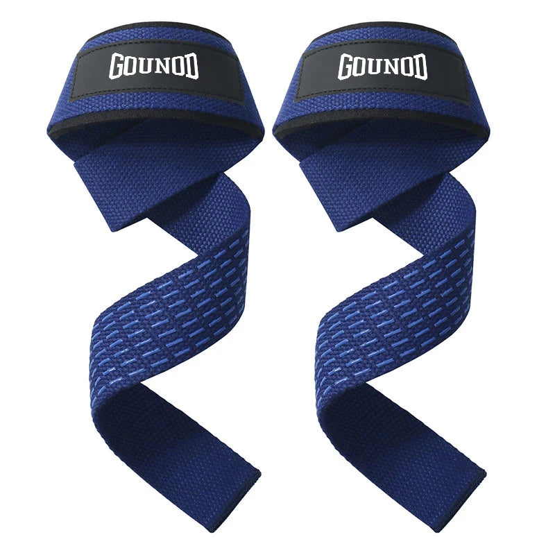 GOUNOD Weightlifting Wrist Straps Strength Training Adjustable Non-slip Gym Fitness Lifting Strap Wrist Support Grip Band
