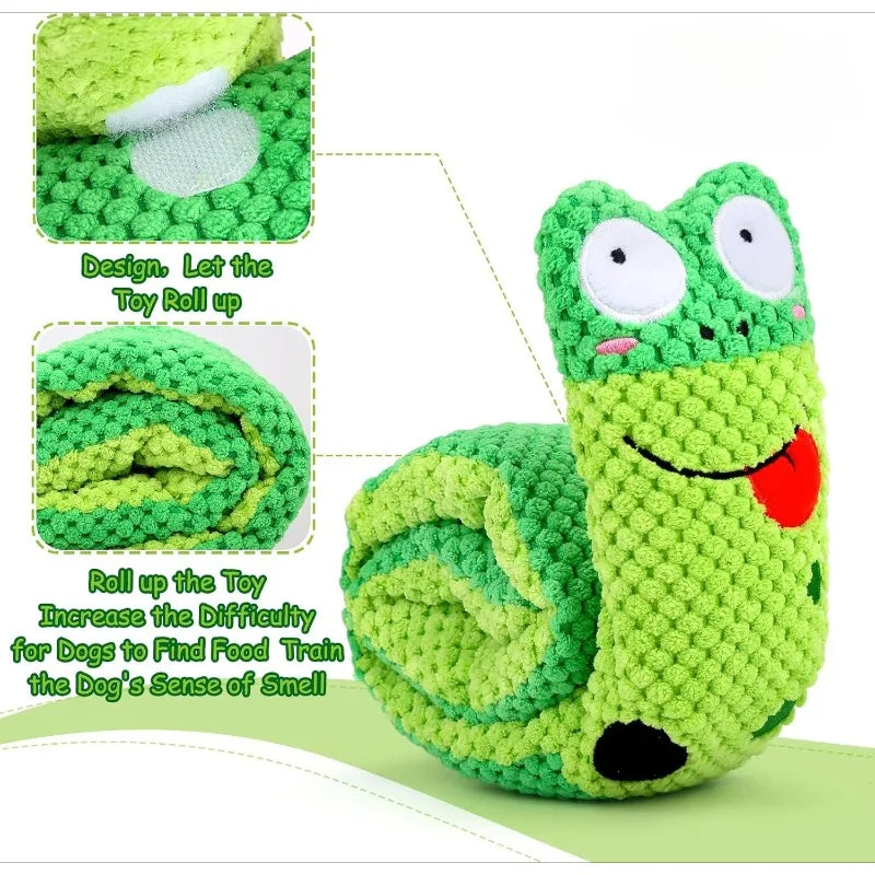 Squeaky Dog Toys for Stress Relief, Puzzle & Snuffle Foraging Training, IQ Stimulation for Small, Medium & Large Dogs