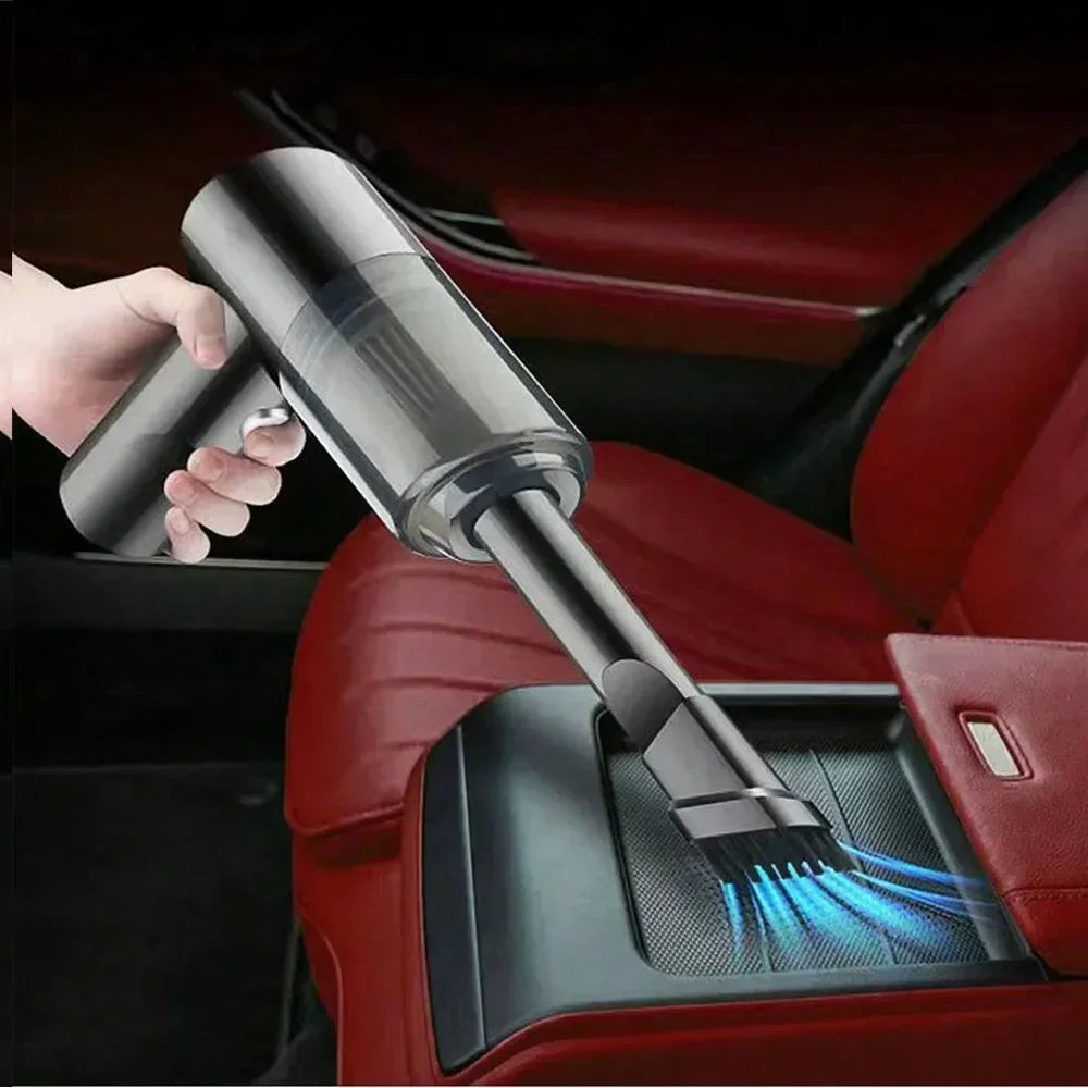 1PC Wireless Vacuum Cleaner 120W High Power Black Dual Use for Home And Car Powerful Portable Handheld Vacuum Imagen secundaria del producto