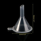 100pcs/lot Plastic Small Funnels For Perfume Mini Liquid Oil Funnels Kitchen Gadget Empty Bottle Packing Tools