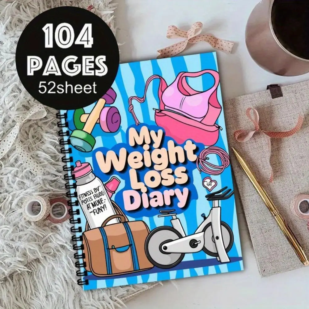 Fitness Tracker Weight Loss Plan Book 104 Pages 12 Weeks Monthly Planner Progressive Wellness Planner Diet Meal Notepad Health Image secondaire du produit