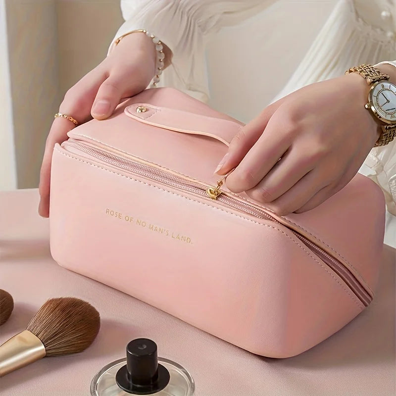Makeup Organizer Female Toiletry Kit Bag Make Up Case Storage Pouch Luxury Lady Box, Cosmetic Bag, Organizer Bag For Travel Zip Imagen secundaria del producto