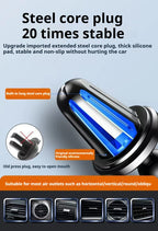 NEW Car Phone Holder Air Outlet Gravity Sensor Triangle Mount Simplicity Design Frosted Surface for Vehicle Dashboard