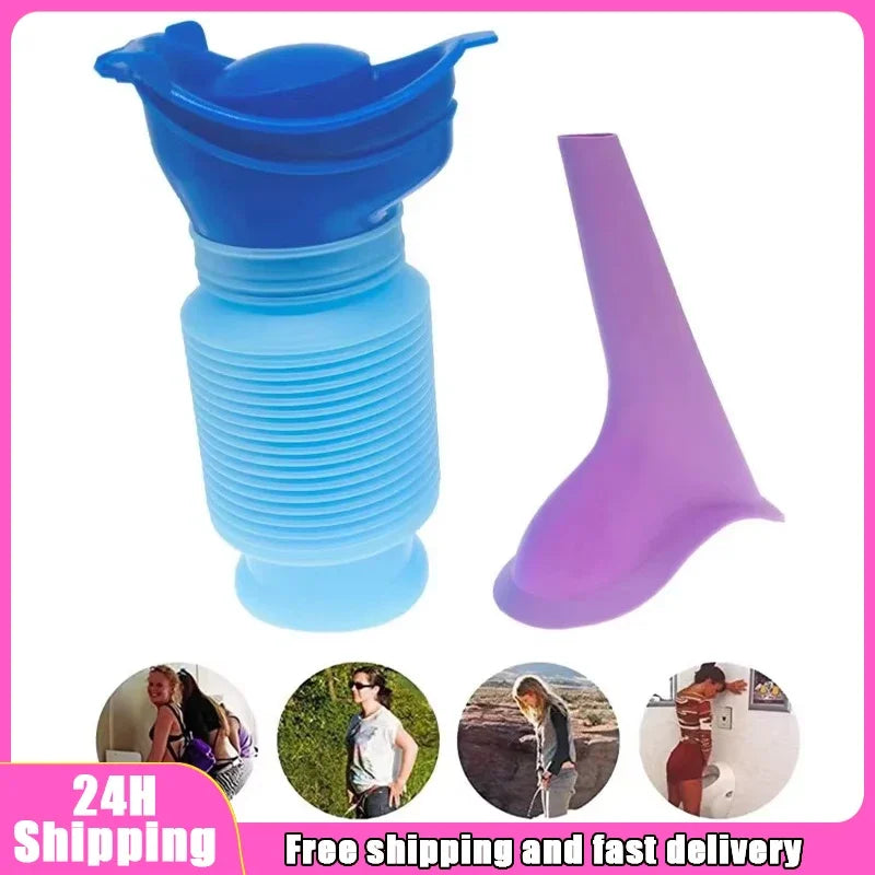 Car Adult Urinal Portable Shrinkable Personal Mobile Toilet Potty Women Kid Pee Bottle for Outdoor Auto Travel Traffic Camping