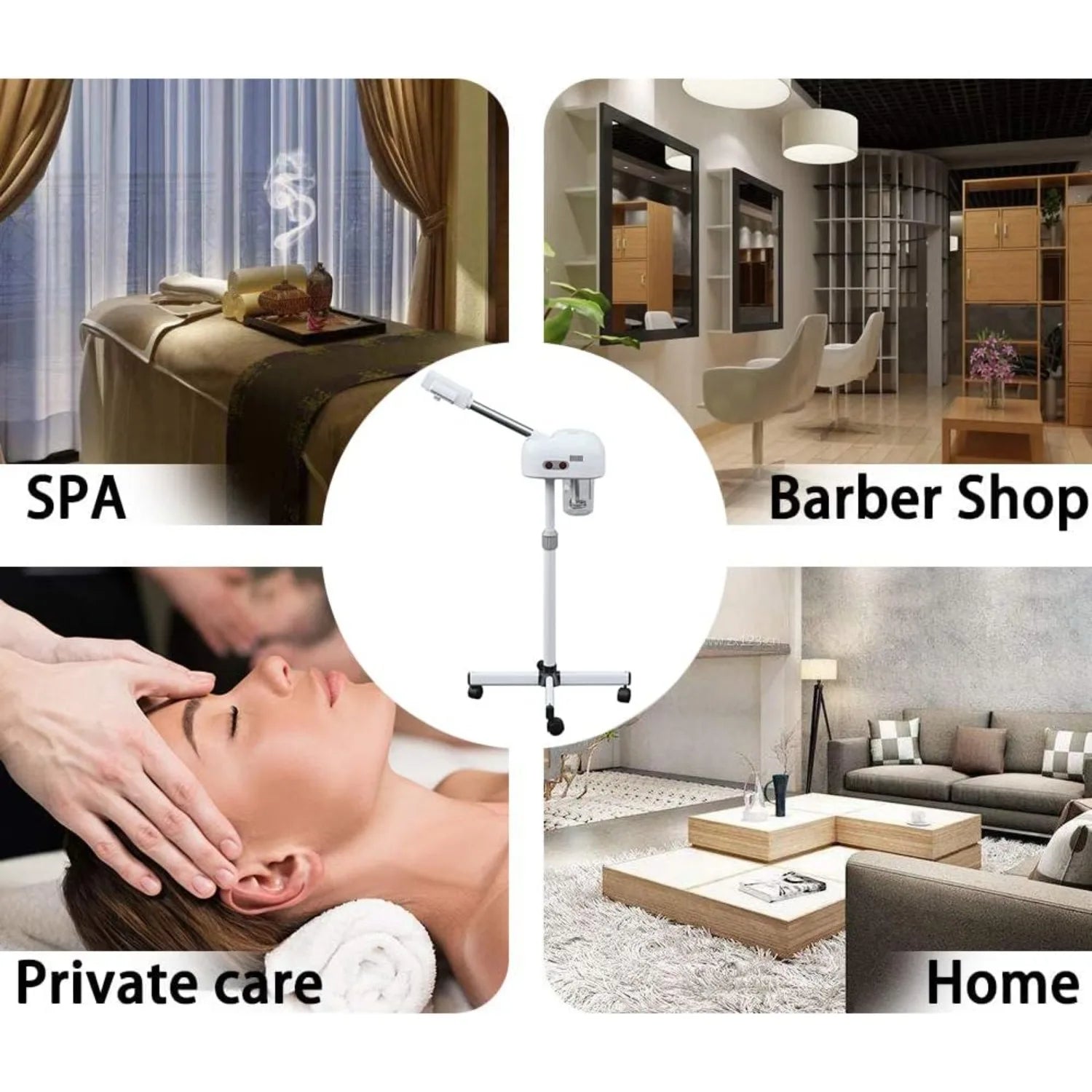 Professional Facial Steamer for Beauty Salon Home, Steam Machine with 360 Degree Rotating Nozzle for Cleanses Skin Unclogs Pores Imagem secundária do produto