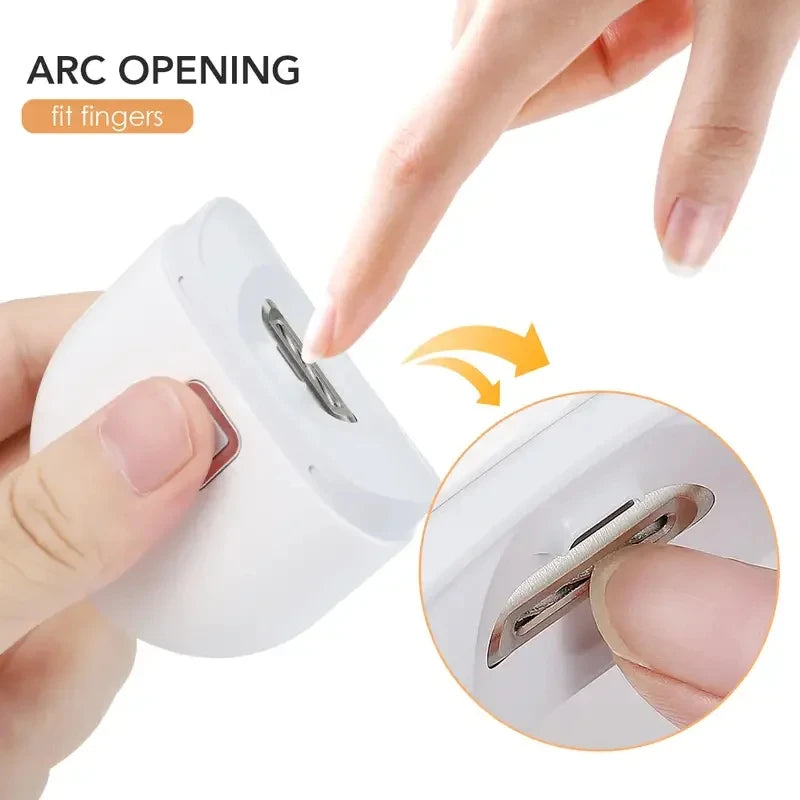 1 Pcs Electric Automatic Nail Clipper Manicure Nail Trimmer For Adult Finger Toe Scissors Pedicure Thick Nails Cutter Sharpener Image principale du produit