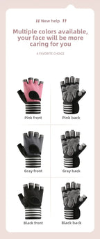 1 Pair Dumbbell Gloves Men Women Weightlifting Crossfit Bodybuilding Workout Sport Gym Training Gloves Non-slip Wrist Protector