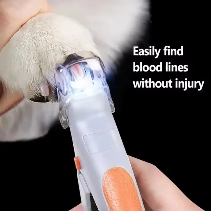 Professional Pet Nail Clipper Scissors With LED Light Cat Dog Nail Clippers Tool Scissors Nail Toeclaw Cutter Scissors Pet Suppl Imagem principal do produto