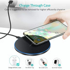 New Wireless Charger For iPhone 17 16 15 14 13 Pro Max Induction Fast Charging Pad Dock Station For Samsung S24 Xiaomi Huawei