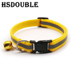 2Pcs/Pack 12 Colors Reflective Adjustable Cats And Small Dogs Collars With Bells Pet Supplies
