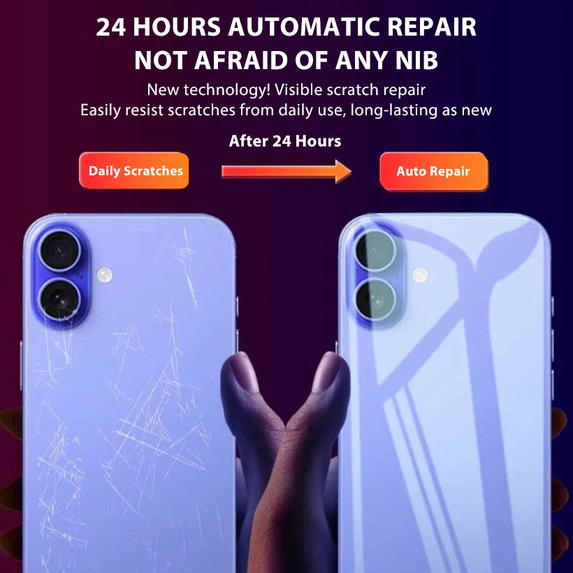 4-1Pcs Back Hydrogel Film For iPhone 17 Pro Max Soft Clear Screen Protector For iPhone 17 Air HD Phone Accessories Not-Glass