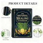 Step-by-Step Herbal Recipe Book for Natural Healing: Heart Health & Focus Guide. Spiral Bound Wellness Book, Healthy Gift