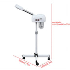 110V US Plug Facial Steamer - 360° Rotatable 0.2Gal Large Tank 42℃ Warm Steam Ozone Negative Ion Skin Care Equipment
