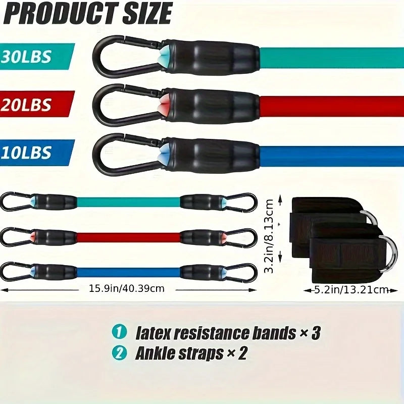 Exercising Resistance Belt, Puller, Leg Strength Training, Tie Strap, Foot Loop Buckle, Elastic Rope Protector, Edge Protection Image secondaire du produit