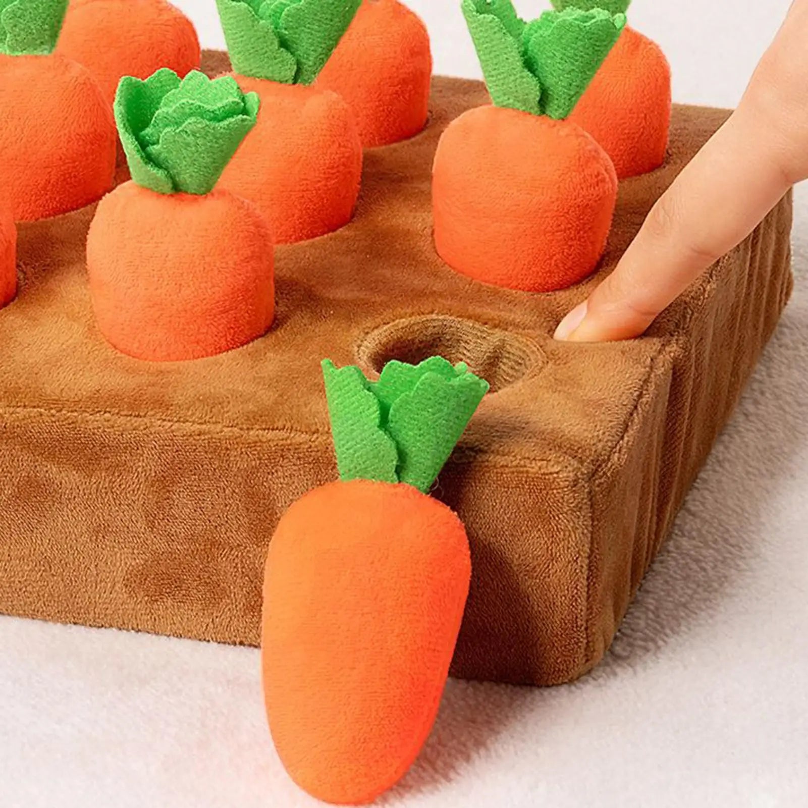 Dog Snuffle Mat Funny Interactive Enrichment Toys Carrot Puzzle Nosework Feed Games Pets Dog Activities For Boredom Relief