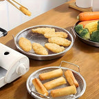 tainless Steel Filter Tray,Reusable Round Mesh Basket,Frying Grilling,Kitchen Strainer,Fruit vegetable water filter basket