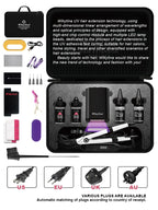 2025 Original V UV Light Hair Extension Kit Complete Set with Long-Lasting UV Glue and  Remover Machine - Salon Styling Tools