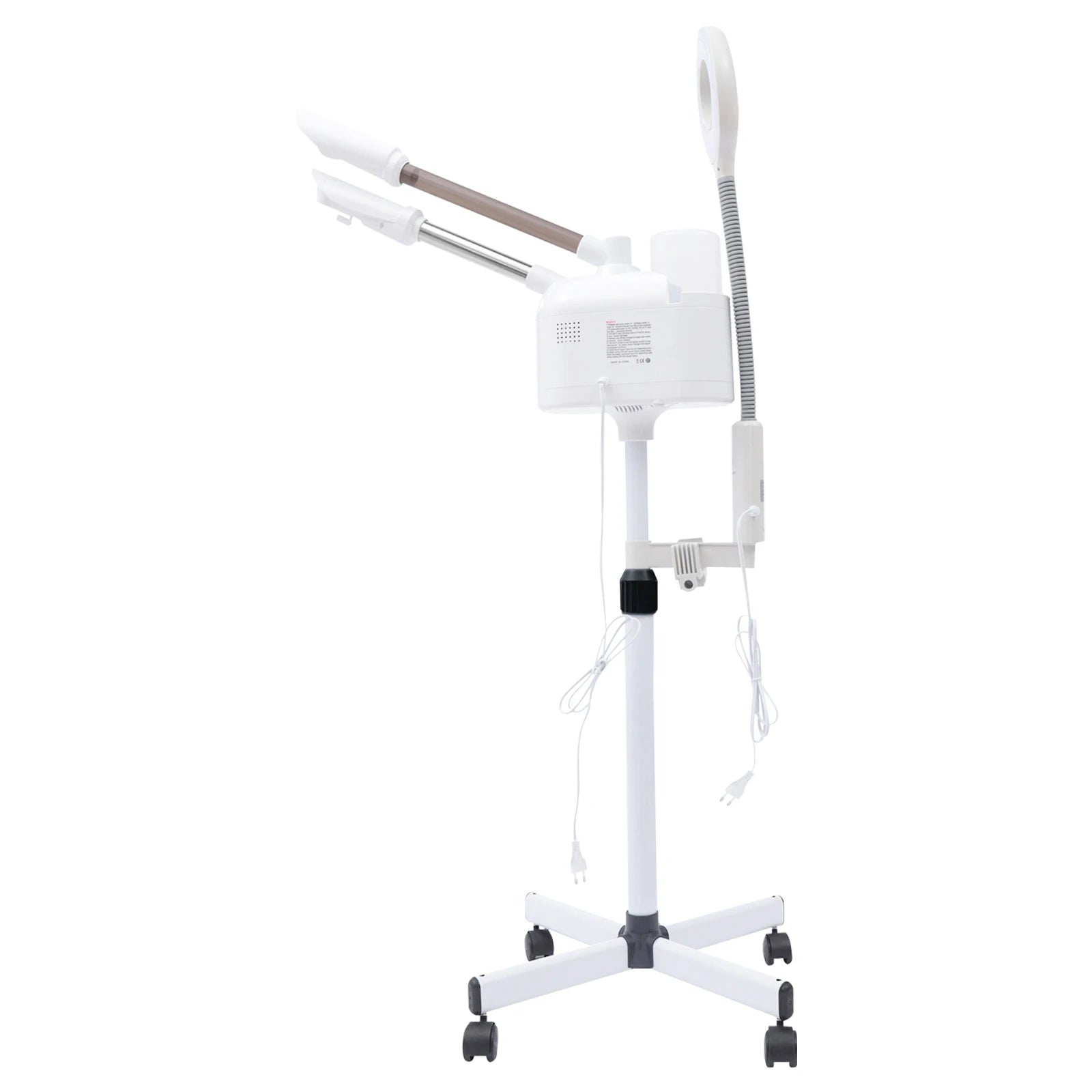 3-in-1 Facial Steamer Beautician Steamer Deep Cleaning w/Hot and Cold Nozzle LED Magnifying Lamp Beauty Salon Spa