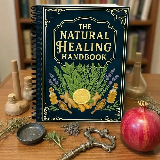 Step-by-Step Herbal Recipe Book for Natural Healing: Heart Health & Focus Guide. Spiral Bound Wellness Book, Healthy Gift