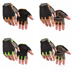 Anti-Slip Breathable Workout Gloves, Fingerless Fitness Training Gym Gloves for Men Women Bodybuilding Cycling Exercise