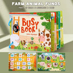Montessori Baby Busy book My First Quiet Book Paste Early Learning Education Toy Children Toy Matching Game for Babies