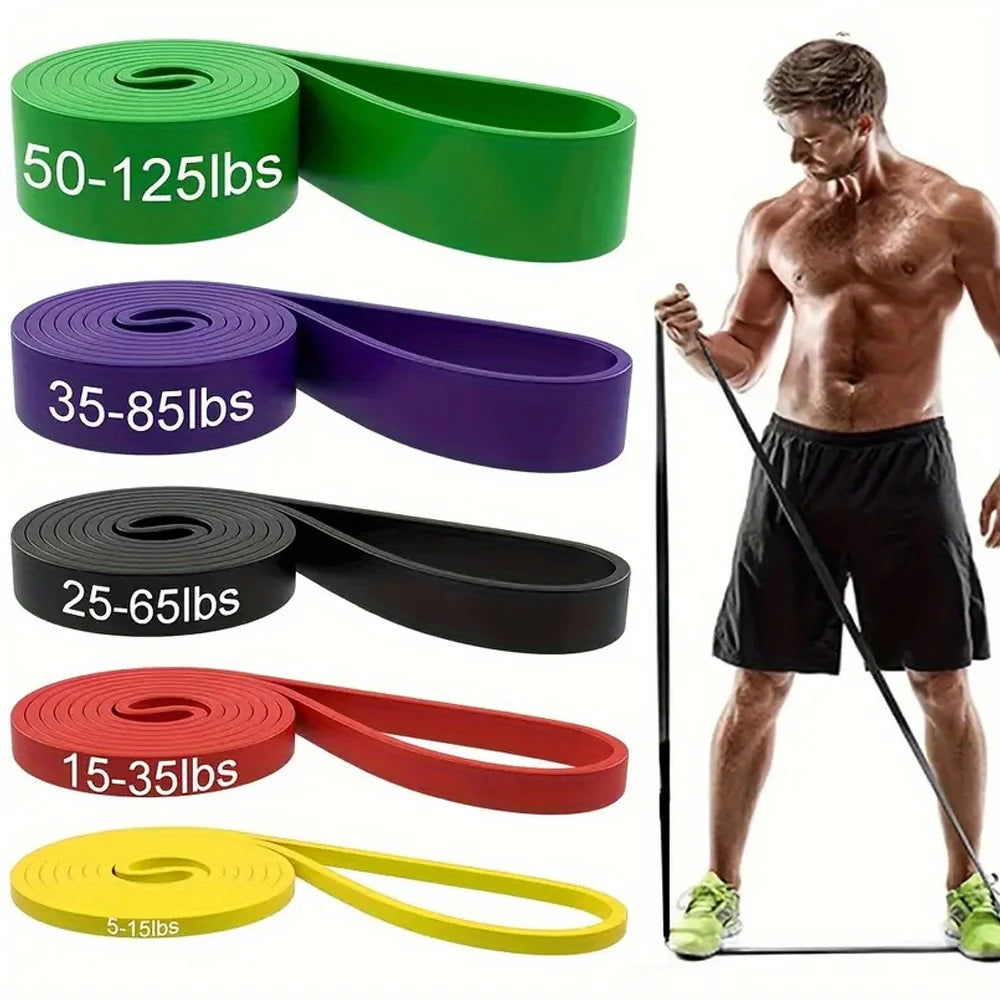 resistance Bands, Stackable TPE Resistance Bands for Strength Training, Fitness, Workout, Stretching, Home Gym and More Main image