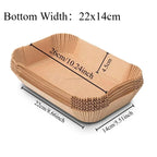 Air Fryer Paper Oven Paper Disposable Send Brush Non-Stick Airfryer Baking Papers Liners Parchment Paper for Baking Microwave