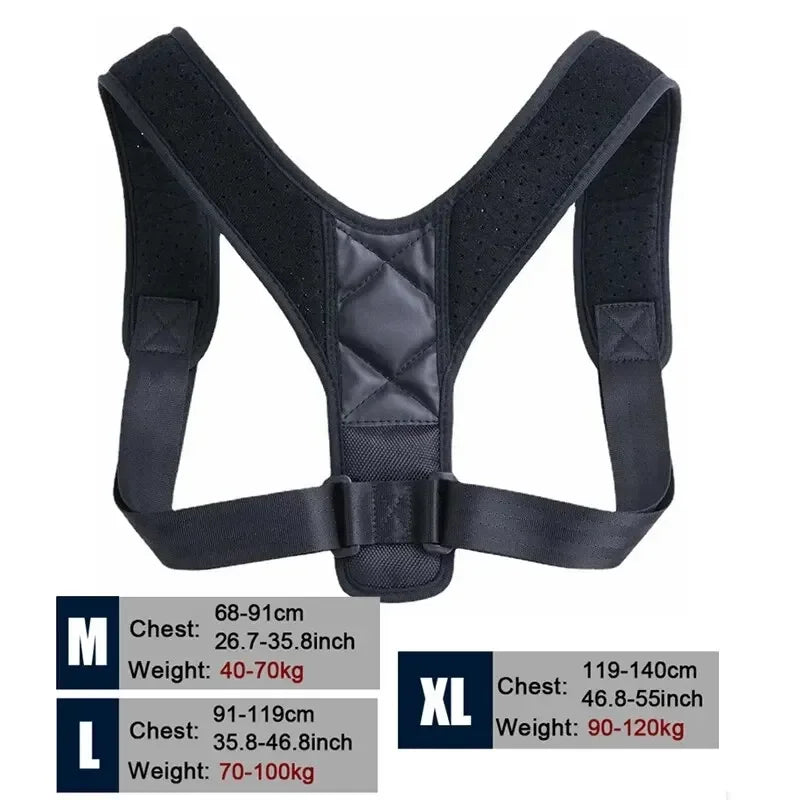 Back Posture Correction Belt Hunchback Prevention Correction of Sitting Posture Unisex Breathable Body ShapingJUI Image secondaire du produit