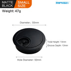 50/53/60mm Office Table Wire Hole Covers Computer Desk round metal decoration box Furniture Hardware Fittings