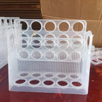 Kitchen Large Capacity Egg Fridge Storage Box - Portable Multi-Layer Egg Tray Organizer, Auto Opening/Closing Egg Holder