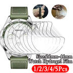 Hydrogel Film Universal Round Watch Screen Protector Film 1-5Pcs 26-46mm 29mm 30mm 31mm 32mm 33mm 34mm 35mm 36mm 37mm 38mm 39mm
