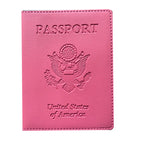 Passport Holder Cover Wallet Travel Essentials RFID Blocking Leather Card Case International Travel Must Haves Travel Accessorie