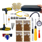 Auto Tire Repair Kit - Puncture Plug Tools, Tyre Puncture Emergency Kit for Universal Tires, with Stirring Glue Repair Tool