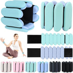 Adjustable Silicone Wrist & Ankle Weights, 2lb Each for Yoga, Pilates, Home Gym, Dance, Cardio