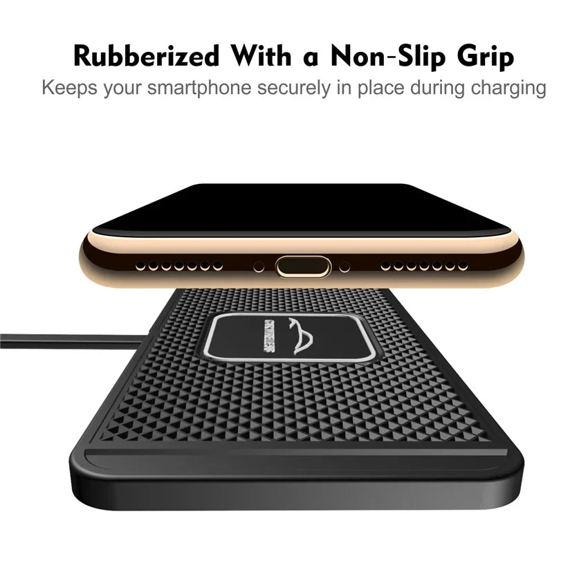120W Wireless Charger Car Silicone Pad Stand For iPhone 17-12 Xiaomi Samsung Huawei Mobile Phone Fast Car Wireless Charging