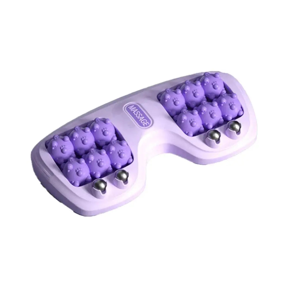 Foot Massager Dual-wheel Foot Massager Relieve Foot Fatigue Relaxe Acupuncture Point Promote Blood Circulation Acupuncture Massa