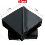 1/20/100/300 pcs/lot Black Microfiber Sunglasses Eyeglasses Cleaning Cloth 13*13cm Glasses Eyewear Clean Lens Cloth 2030