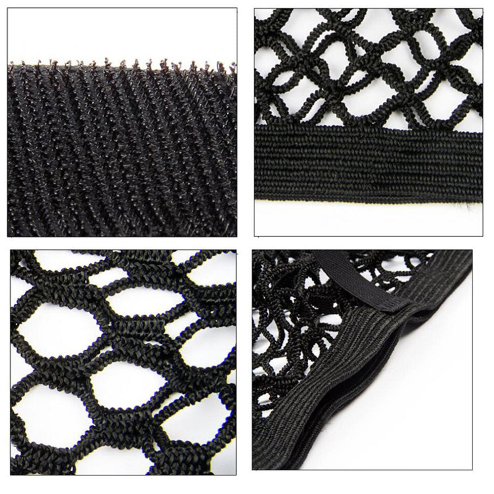 Car Rear Seat Storage Organizer Mesh Adjustable Elastic Straps Anti-Slip Net for SUV Sedan Vehicle Interior Organization Tools
