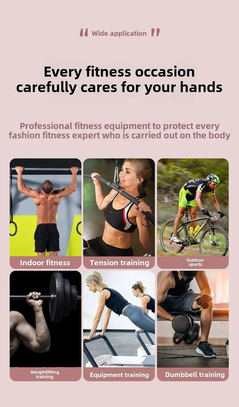 1 Pair Dumbbell Gloves Men Women Weightlifting Crossfit Bodybuilding Workout Sport Gym Training Gloves Non-slip Wrist Protector